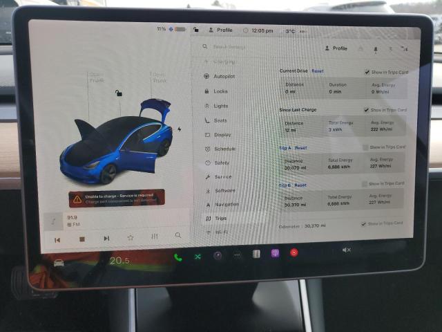 Photo 9 from auction – 2020 TESLA MODEL 3 with VIN 5YJ3E1EA3LF792365