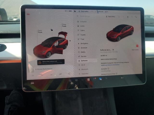 Photo 9 from auction – 2021 TESLA MODEL 3 with VIN 5YJ3E1EA7MF057499