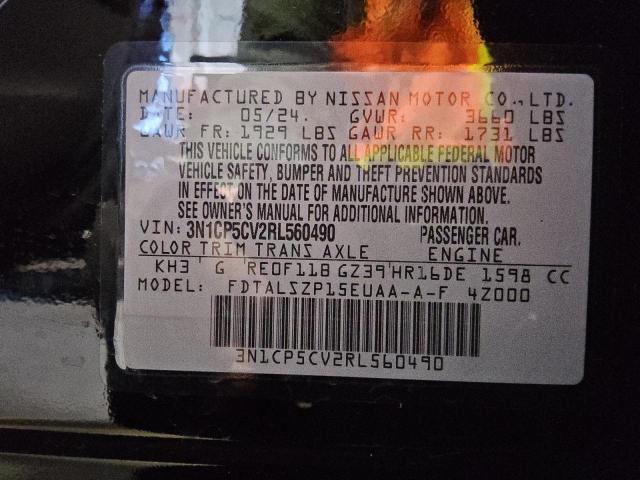 Photo 14 from auction – 2024 NISSAN KICKS SV with VIN 3N1CP5CV2RL560490