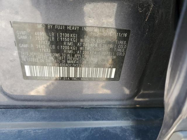 Photo 14 from auction – 2017 SUBARU OUTBACK 2. with VIN 4S4BSADC7H3296508
