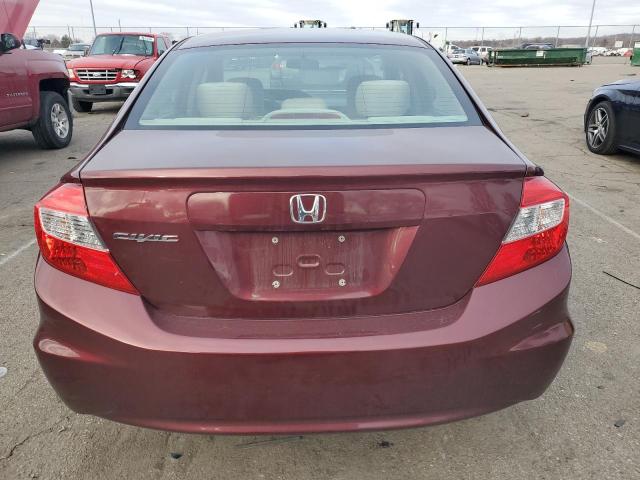 Photo 6 from auction – 2012 HONDA CIVIC LX with VIN 19XFB2F53CE065715