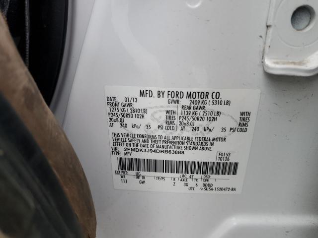 Photo 14 from auction – 2013 FORD EDGE SEL with VIN 2FMDK3J94DBB63888
