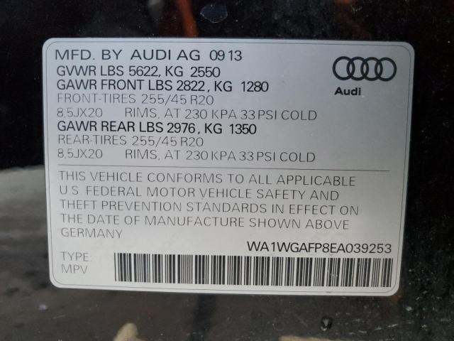 Photo 14 from auction – 2014 AUDI Q5 PRESTIG with VIN WA1WGAFP8EA039253