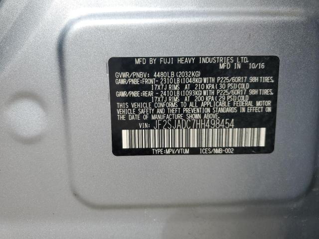 Photo 14 from auction – 2017 SUBARU FORESTER 2 with VIN JF2SJADC7HH498454
