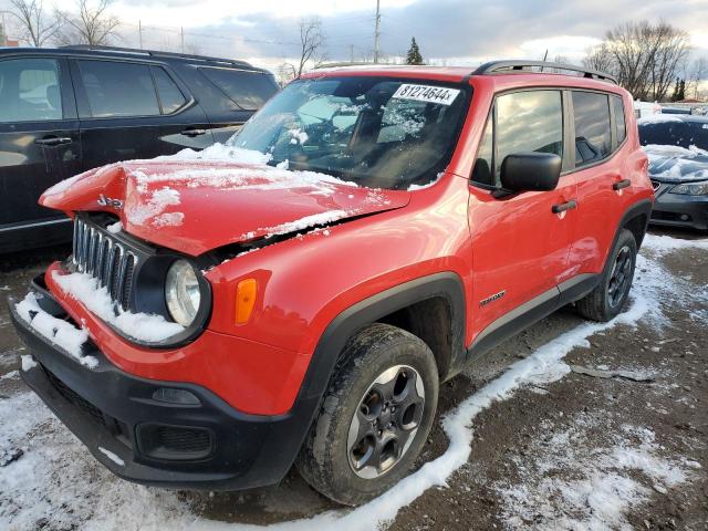 JEEP RENEGADE S 2017 with VIN ZACCJBABXHPG16333 - Photo from auction