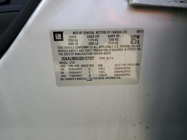 Zdjęcie 14 z aukcji – 2013 GMC TERRAIN SL z VIN 2GKALMEK3D6127307