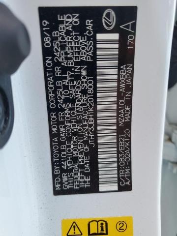 Photo 14 from auction – 2019 LEXUS UX 200 with VIN JTHY3JBH1K2018001