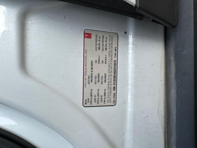 Photo 10 from auction – 2016 TESLA MODEL X with VIN 5YJXCBE48GF016679