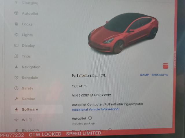 Photo 9 from auction – 2023 TESLA MODEL 3 with VIN 5YJ3E1EA4PF677232