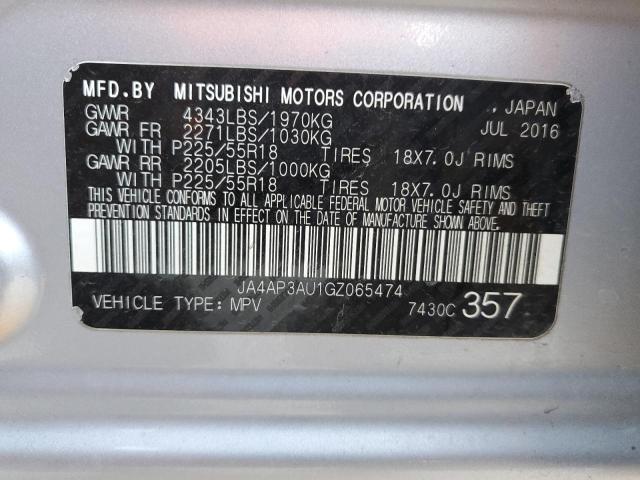 Photo 14 from auction – 2016 MITSUBISHI OUTLANDER with VIN JA4AP3AU1GZ065474