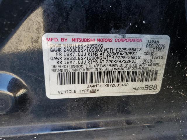 Photo 14 from auction – 2007 MITSUBISHI OUTLANDER with VIN JA4MT41X67Z003402