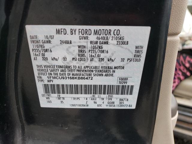 Photo 14 from auction – 2008 FORD ESCAPE XLT with VIN 1FMCU93168KB86472