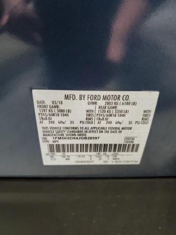 Photo 14 from auction – 2018 FORD EXPLORER X with VIN 1FM5K8D84JGB28597