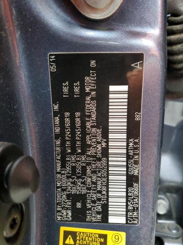 Photo 14 from auction – 2014 TOYOTA HIGHLANDER with VIN 5TDJKRFH3ES052999