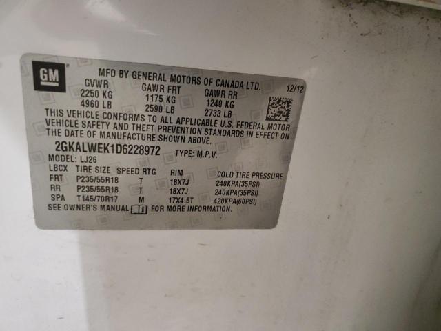 Photo 14 from auction – 2013 GMC TERRAIN SL with VIN 2GKALWEK1D6228972