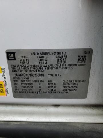 Photo 14 from auction – 2016 BUICK ENCLAVE with VIN 5GAKVCKD9GJ250810