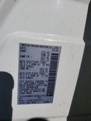Photo 14 from auction – 2014 NISSAN PATHFINDER with VIN 5N1AR2MM0EC686545