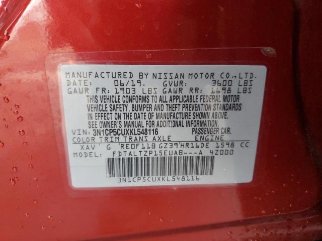 Photo 14 from auction – 2019 NISSAN KICKS S with VIN 3N1CP5CUXKL548116