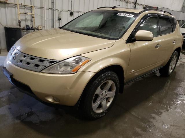 NISSAN MURANO SL 2004 with VIN JN8AZ08W04W310028 - Photo from auction