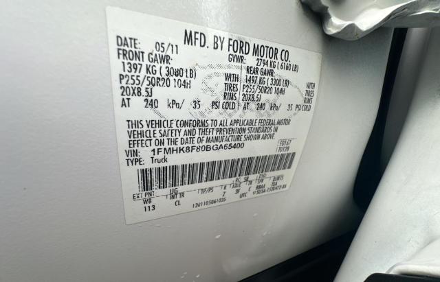 Photo 10 from auction – 2011 FORD EXPLORER L with VIN 1FMHK8F80BGA65400