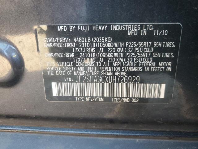 Фото 14 с аукциона – 2011 SUBARU FORESTER T с VIN JF2SHAGCXBH726929