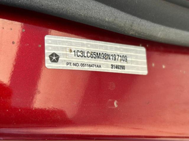 Photo 10 from auction – 2008 CHRYSLER SEBRING LI with VIN 1C3LC65M98N197109