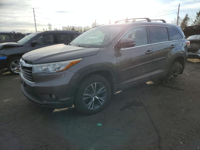 TOYOTA HIGHLANDER 2016 with VIN 5TDJKRFH1GS348865 - Photo from auction
