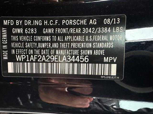 Photo 10 from auction – 2014 PORSCHE CAYENNE with VIN WP1AF2A29ELA34456