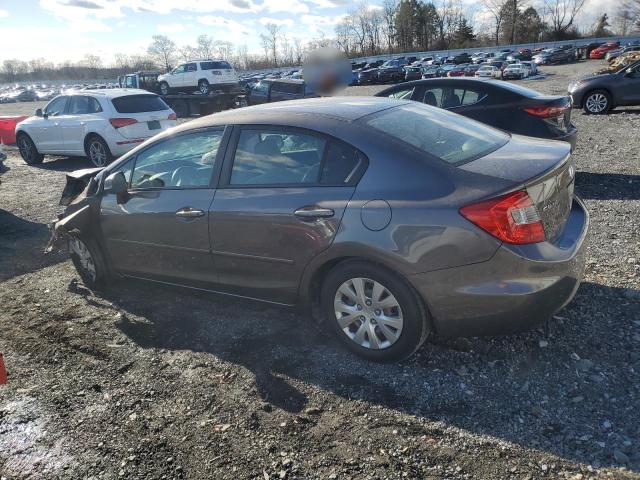 Photo 2 from auction – 2012 HONDA CIVIC LX with VIN 19XFB2F50CE032509