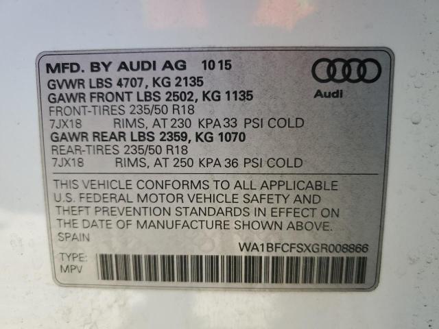صورة رقم 14 من المزاد - 2016 AUDI Q3 PREMIUM مع VIN WA1BFCFSXGR008866
