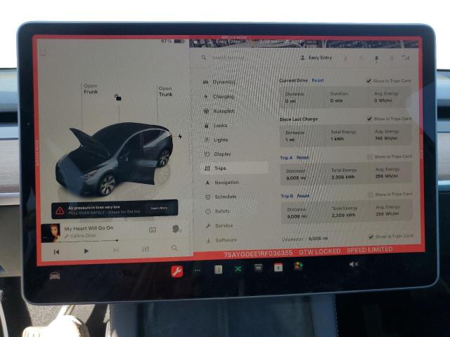 Photo 9 from auction – 2024 TESLA MODEL Y with VIN 7SAYGDEE1RF036355