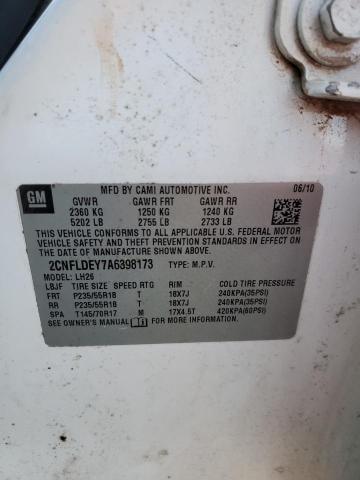 Photo 14 from auction – 2010 CHEVROLET EQUINOX LT with VIN 2CNFLDEY7A6398173