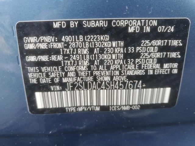 Photo 14 from auction – 2025 SUBARU FORESTER with VIN JF2SLDAC4SH457674