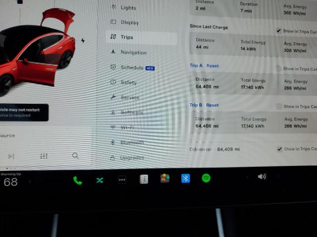 Photo 9 from auction – 2020 TESLA MODEL 3 with VIN 5YJ3E1EB2LF617095