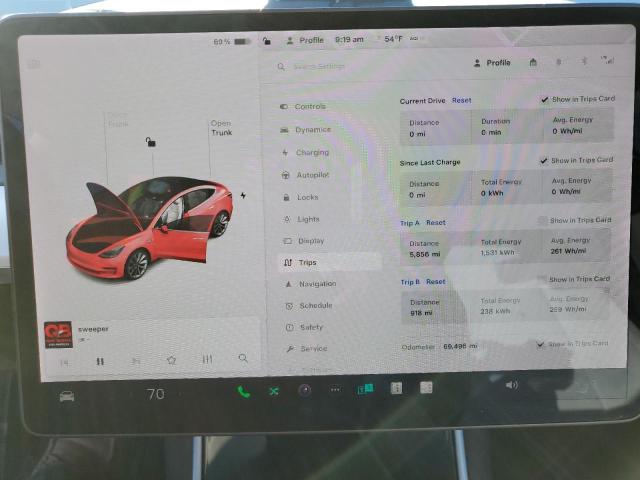 Photo 9 from auction – 2020 TESLA MODEL 3 with VIN 5YJ3E1EB8LF622950
