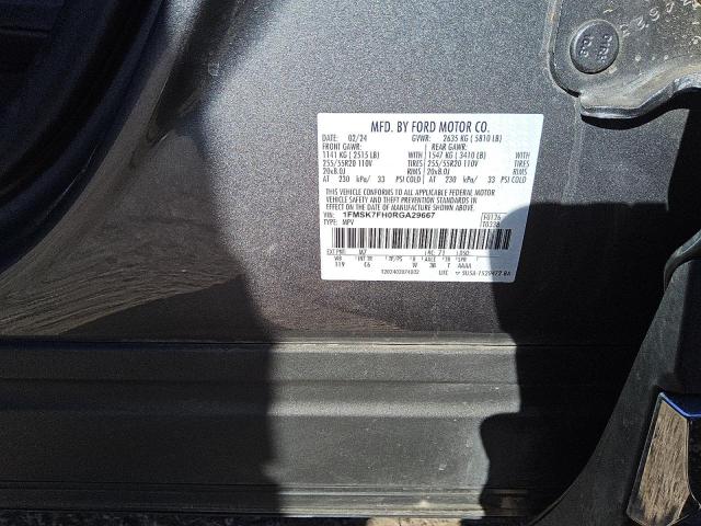 Zdjęcie 14 z aukcji – 2024 FORD EXPLORER L z VIN 1FMSK7FH0RGA29667