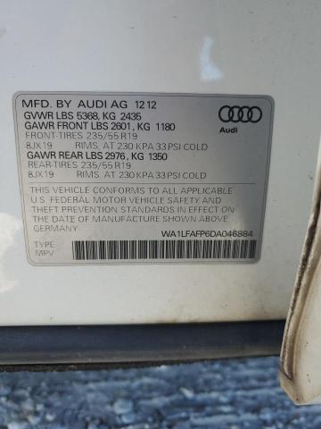 Photo 14 from auction – 2013 AUDI Q5 PREMIUM with VIN WA1LFAFP6DA046884