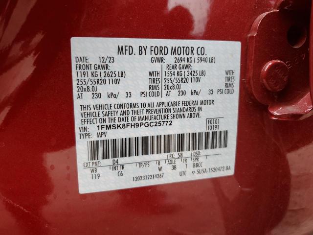 Photo 14 from auction – 2023 FORD EXPLORER L with VIN 1FMSK8FH9PGC25772