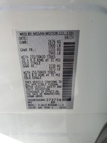 Photo 14 from auction – 2024 NISSAN PATHFINDER with VIN 5N1DR3DG8RC273758