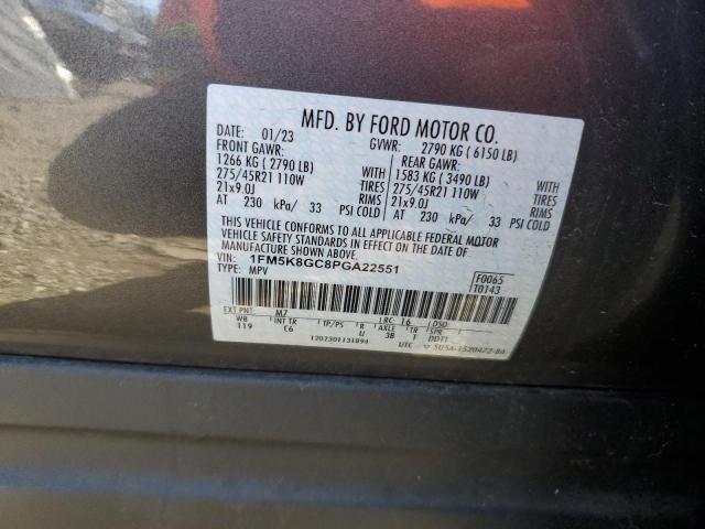 Photo 14 from auction – 2023 FORD EXPLORER S with VIN 1FM5K8GC8PGA22551