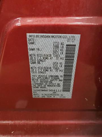 Photo 14 from auction – 2017 NISSAN PATHFINDER with VIN 5N1DR2MN6HC904112
