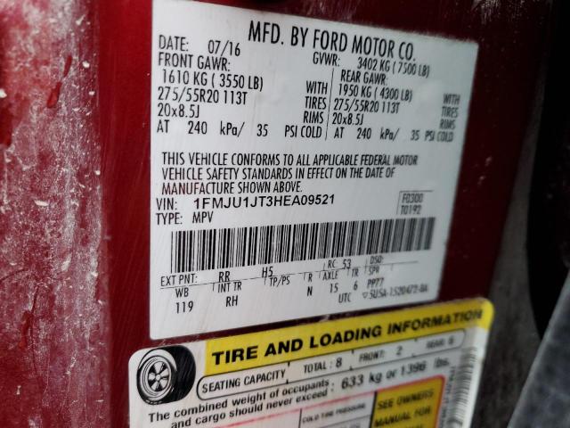 Photo 14 from auction – 2017 FORD EXPEDITION with VIN 1FMJU1JT3HEA09521
