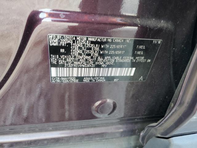 Photo 14 from auction – 2017 TOYOTA RAV4 LE with VIN 2T3ZFREV4HW336420