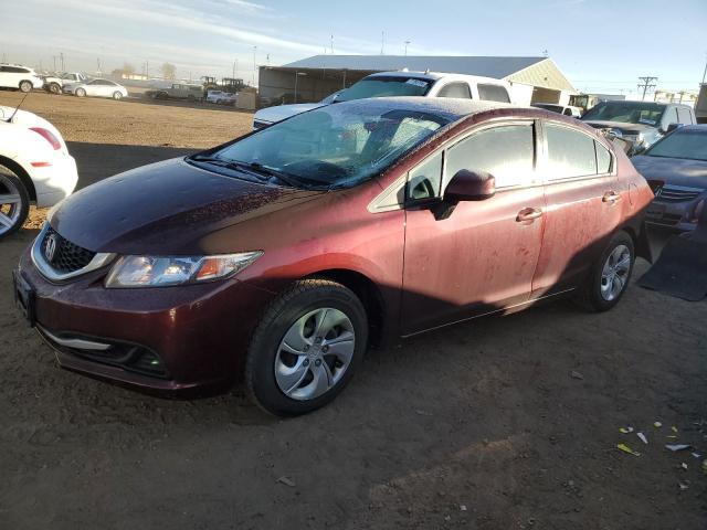 HONDA CIVIC LX 2013 with VIN 19XFB2F56DE273492 - Photo from auction