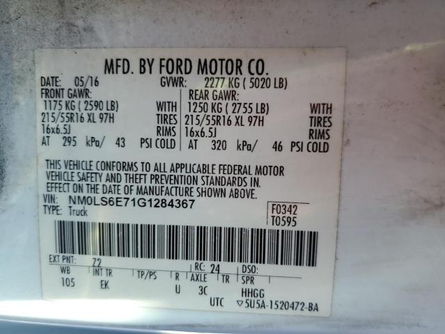 Photo 14 from auction – 2016 FORD TRANSIT CO with VIN NM0LS6E71G1284367