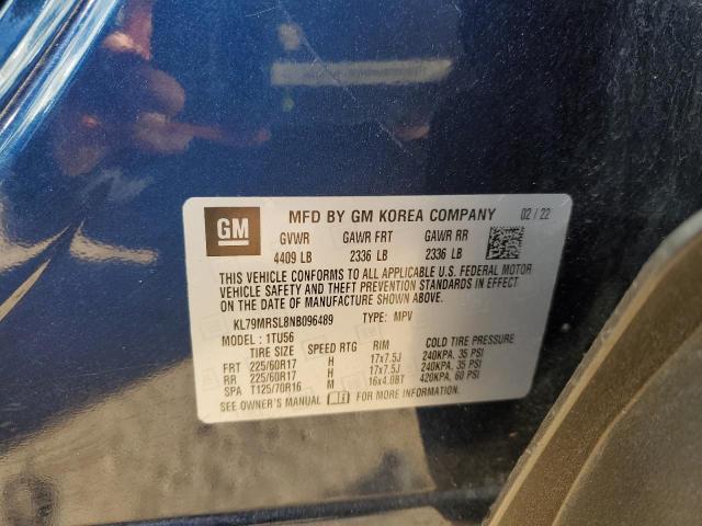 Photo 14 from auction – 2022 CHEVROLET TRAILBLAZE with VIN KL79MRSL8NB096489