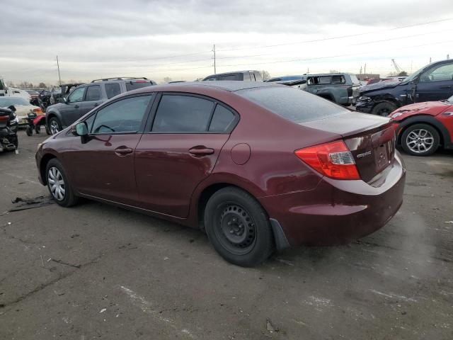 Photo 2 from auction – 2012 HONDA CIVIC LX with VIN 19XFB2F55CE342557