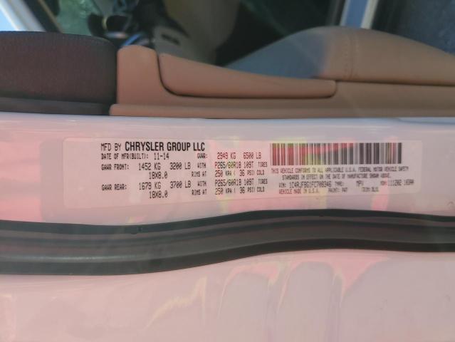 Photo 14 from auction – 2015 JEEP GRAND CHER with VIN 1C4RJFBG1FC708346