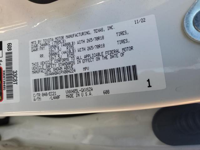 Photo 14 from auction – 2023 TOYOTA SEQUOIA SR with VIN 7SVAAABA1PX004224