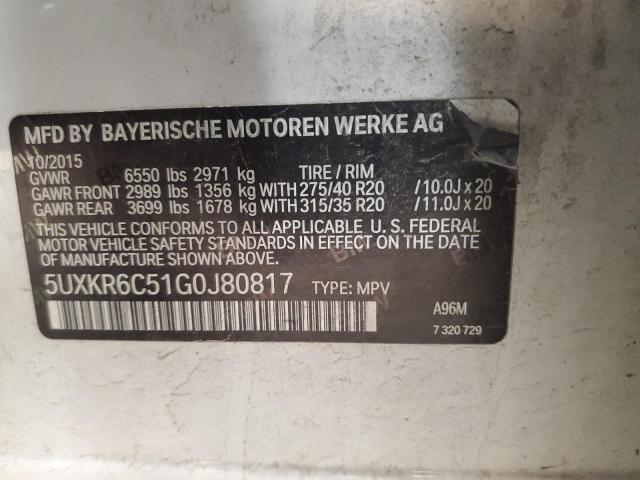 Photo 14 from auction – 2016 BMW X5 XDRIVE5 with VIN 5UXKR6C51G0J80817